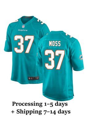 Mens Youths Select LeVeon Moss Aqua Stitched Jersey Vapor